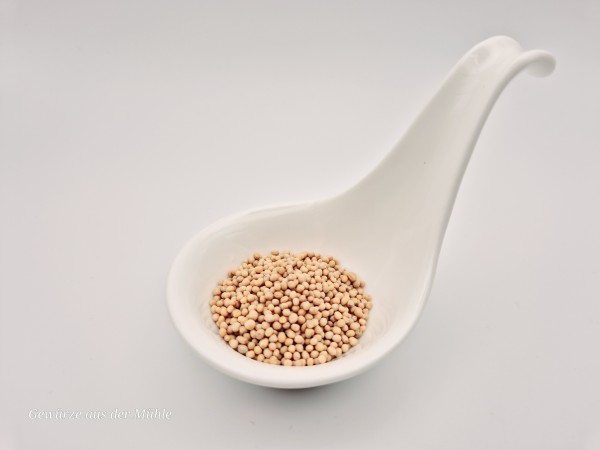 Senfkörner, gelb, ganz